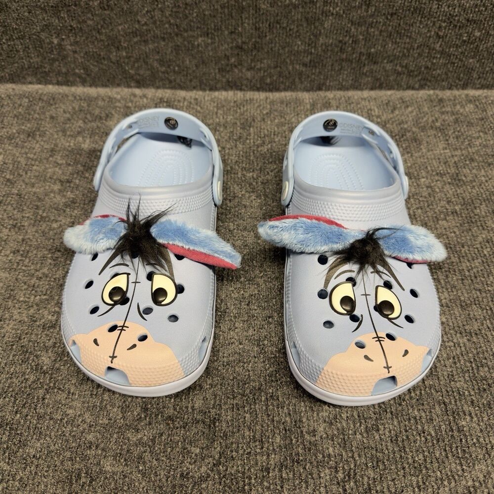 Limited Edition Crocs Classic Clog Disney Winnie the Pooh Eeyore Blue W9 M7